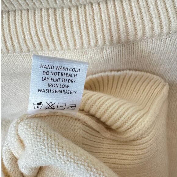 TULAROSA NWT RaeLynn Sweater Puff Sleeve Ivory Size Large $148 MSRP Revolve - Picture 9 of 9